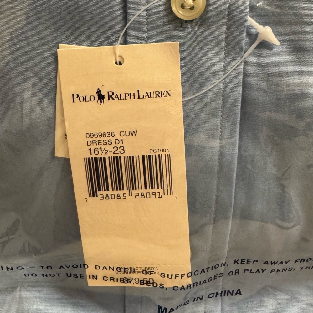 Polo by Ralph Lauren Light Blue Dress Shirt - Picture 4 of 4